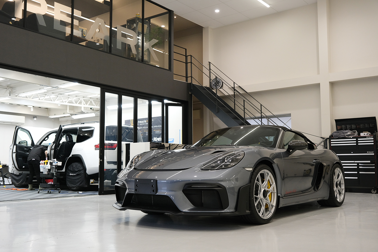 718 スパイダーRS プロテクションフィルム ターボナイト張り替え