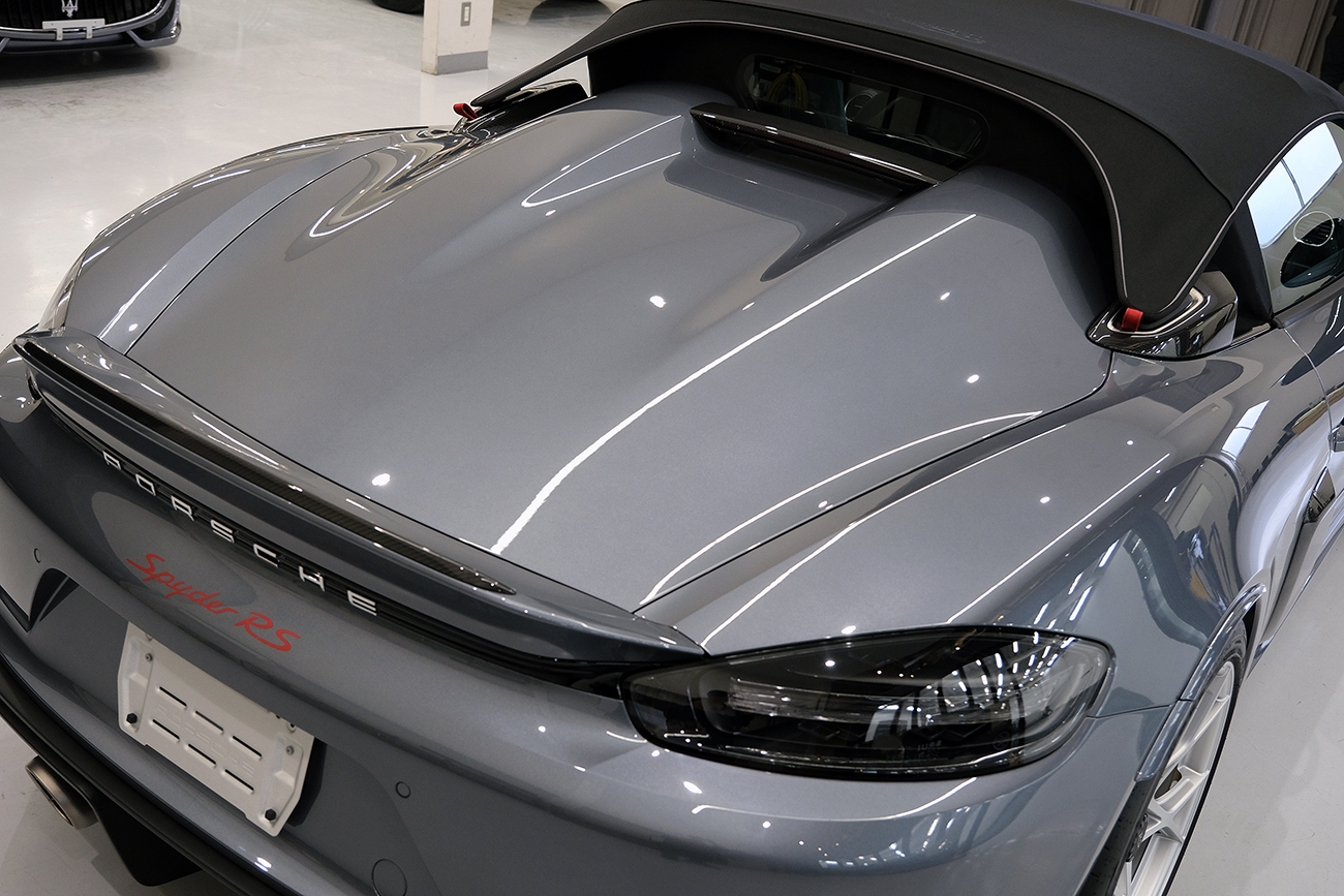 718 スパイダーRS プロテクションフィルム ターボナイト張り替え