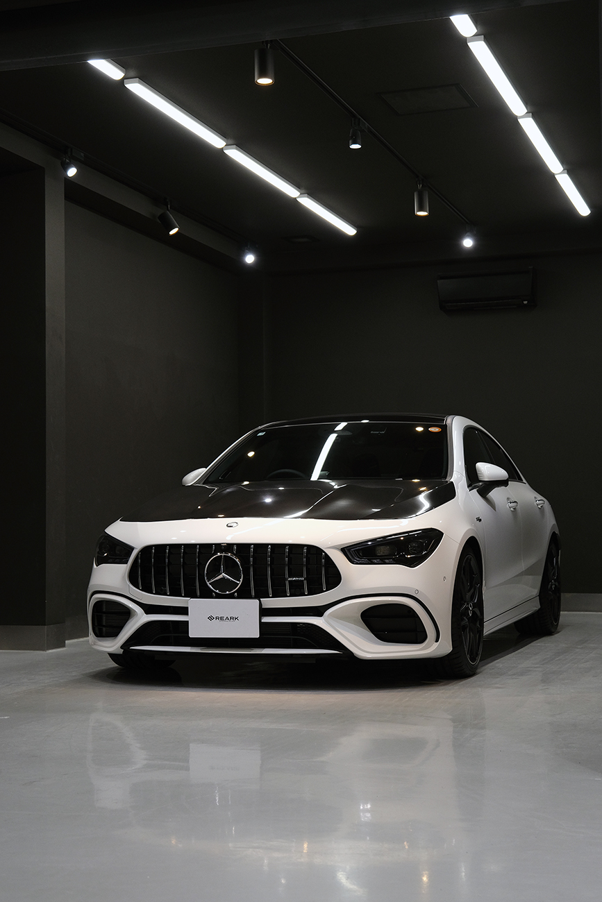 ベンツ CLA45 AMGカーボンプロテクションフィルム施工