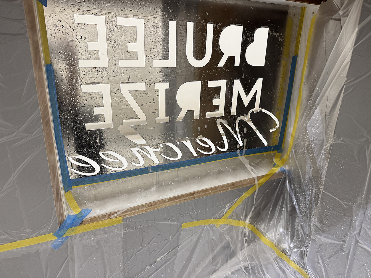 スイーツレジカウンター プロテクションフィルム保護