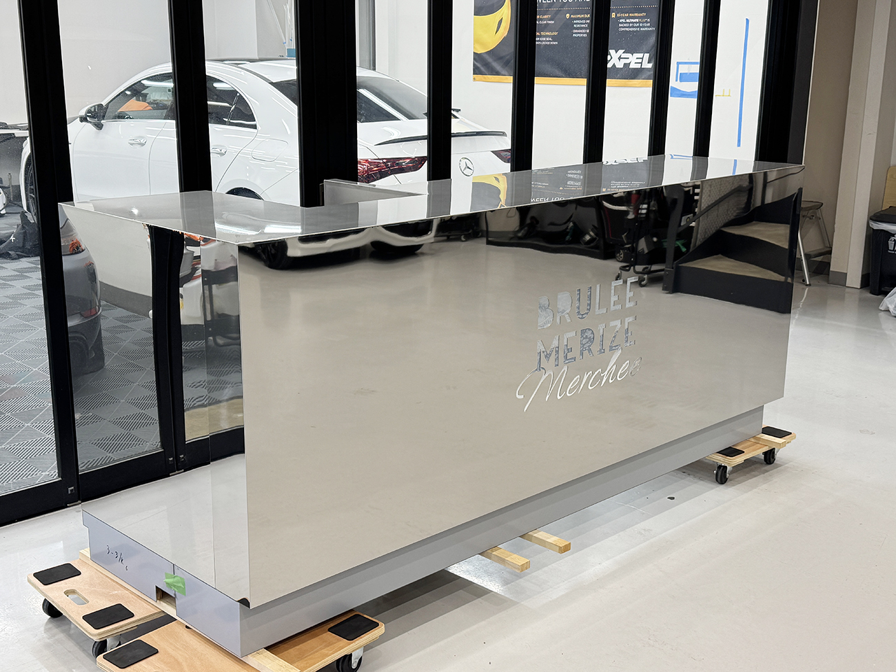 スイーツレジカウンター プロテクションフィルム保護