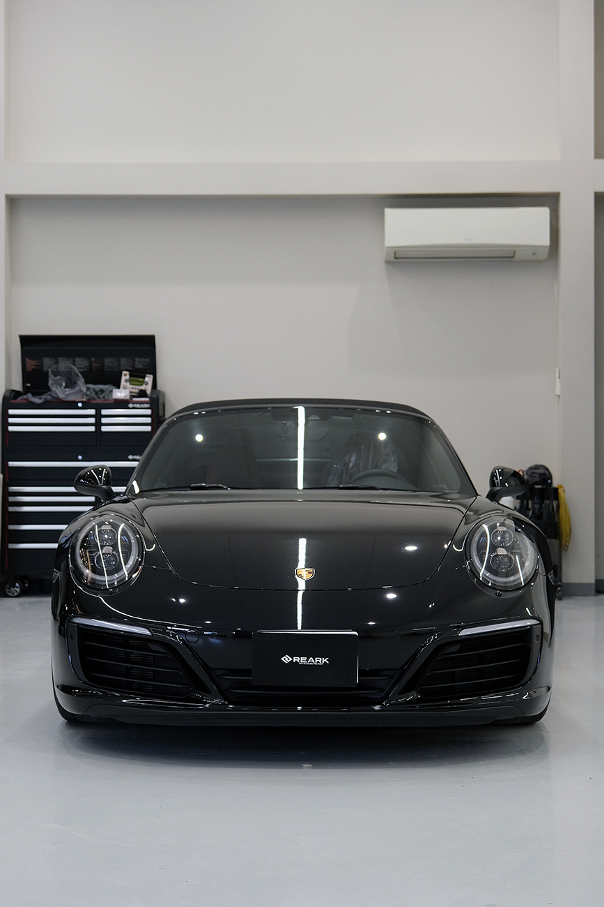 911タルガ4S ボディーコーティング リアーク施工