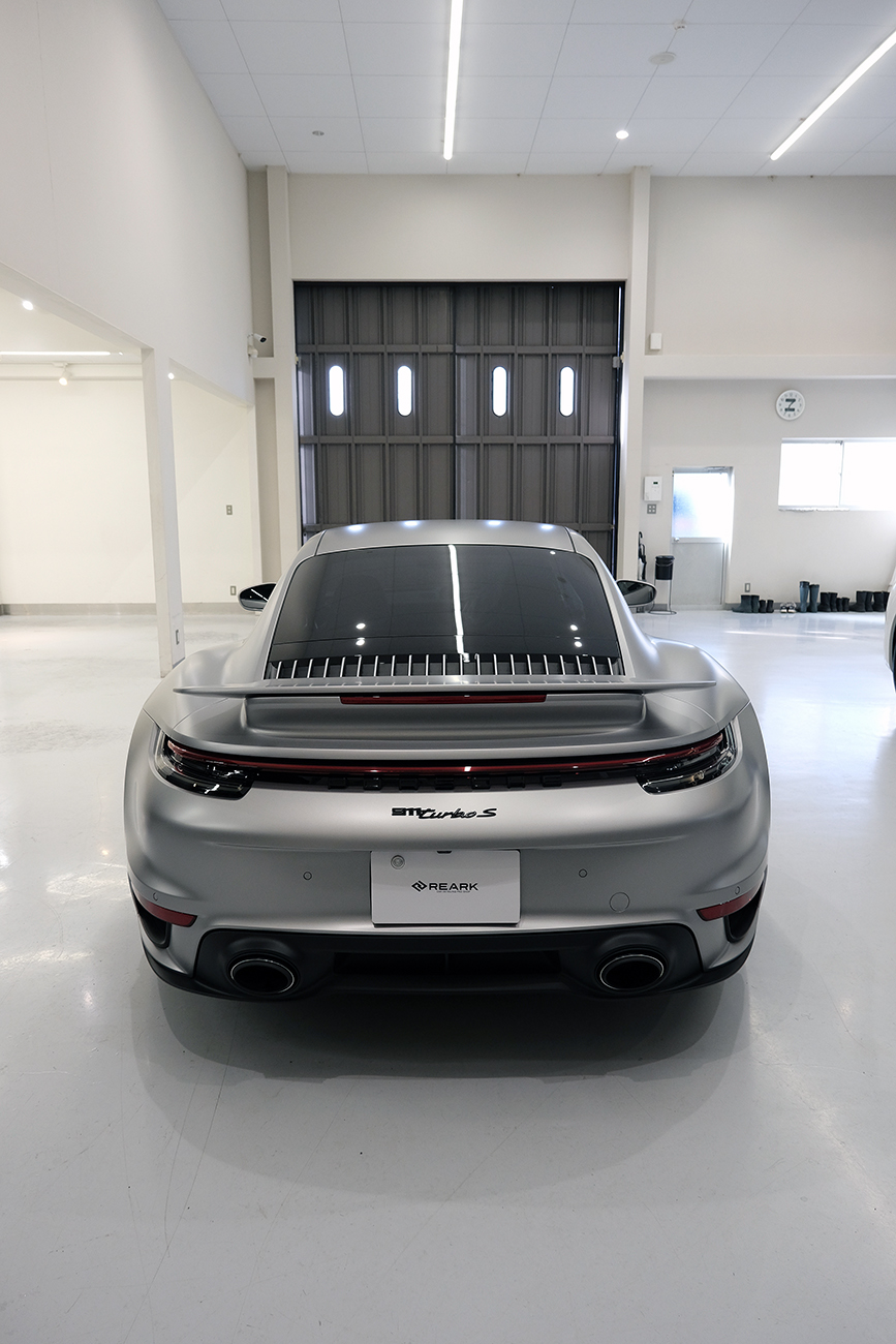 911ターボS プロテクションフィルム カーボン リアーク施工
