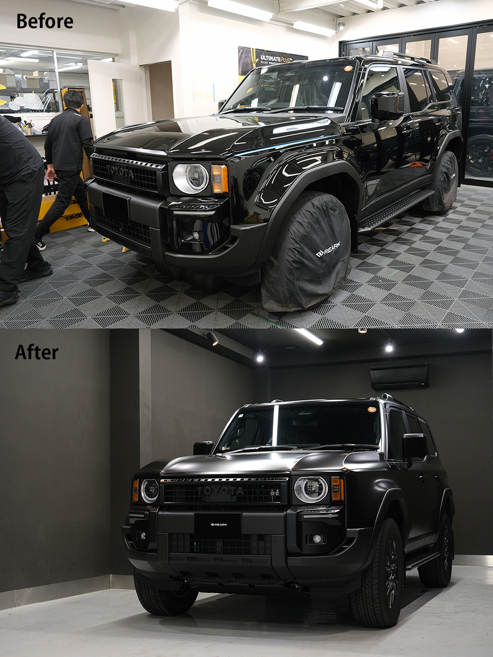 ランクル250 マットプロテクションフィルム リアーク施工