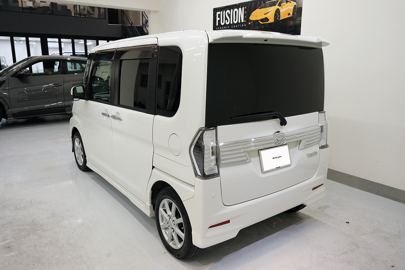 ダイハツ タント 軽自動車 カーコーティング リアーク