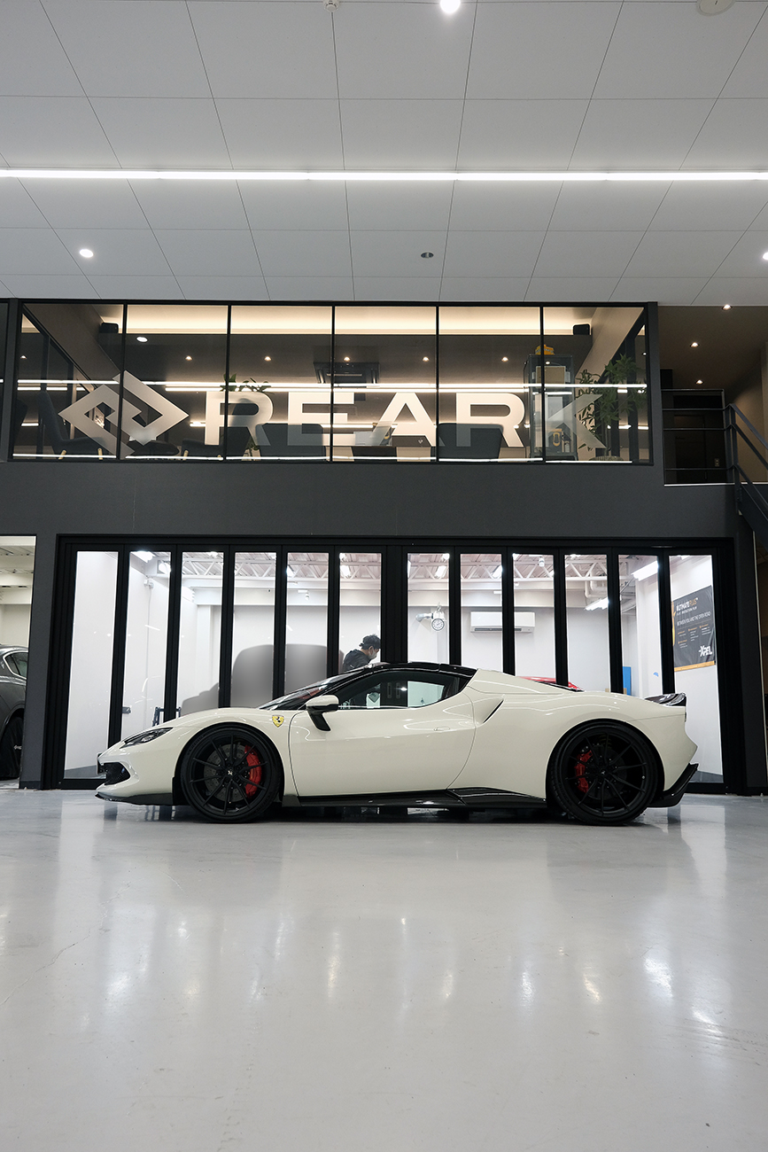 296GTS カラープロテクションフィルム リアーク カスタマイズ