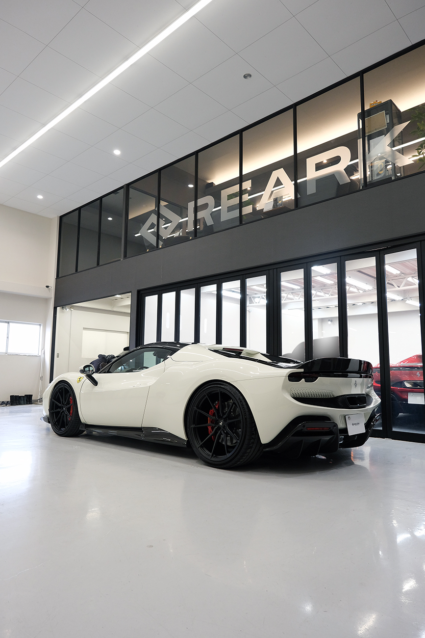 296GTS カラープロテクションフィルム リアーク カスタマイズ