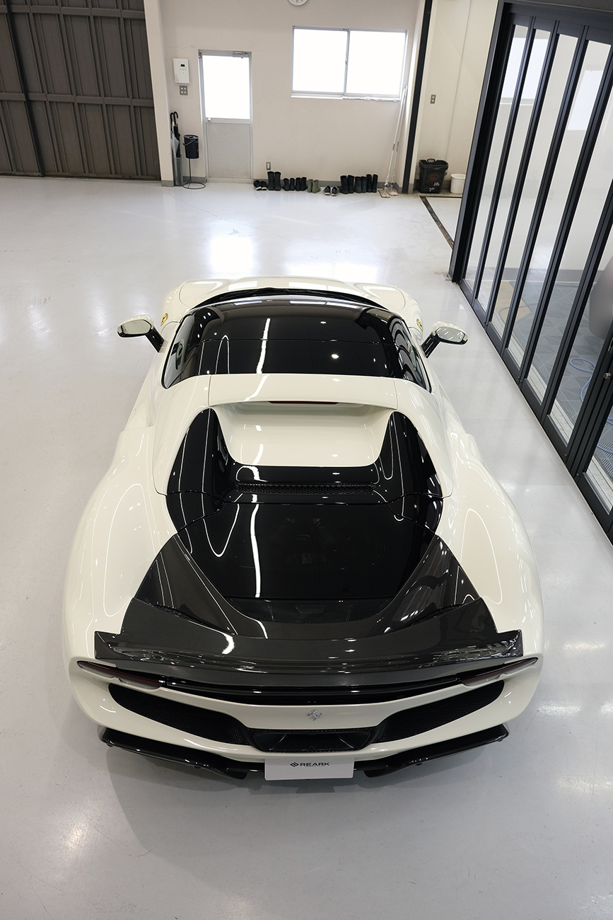 296GTS カラープロテクションフィルム リアーク カスタマイズ