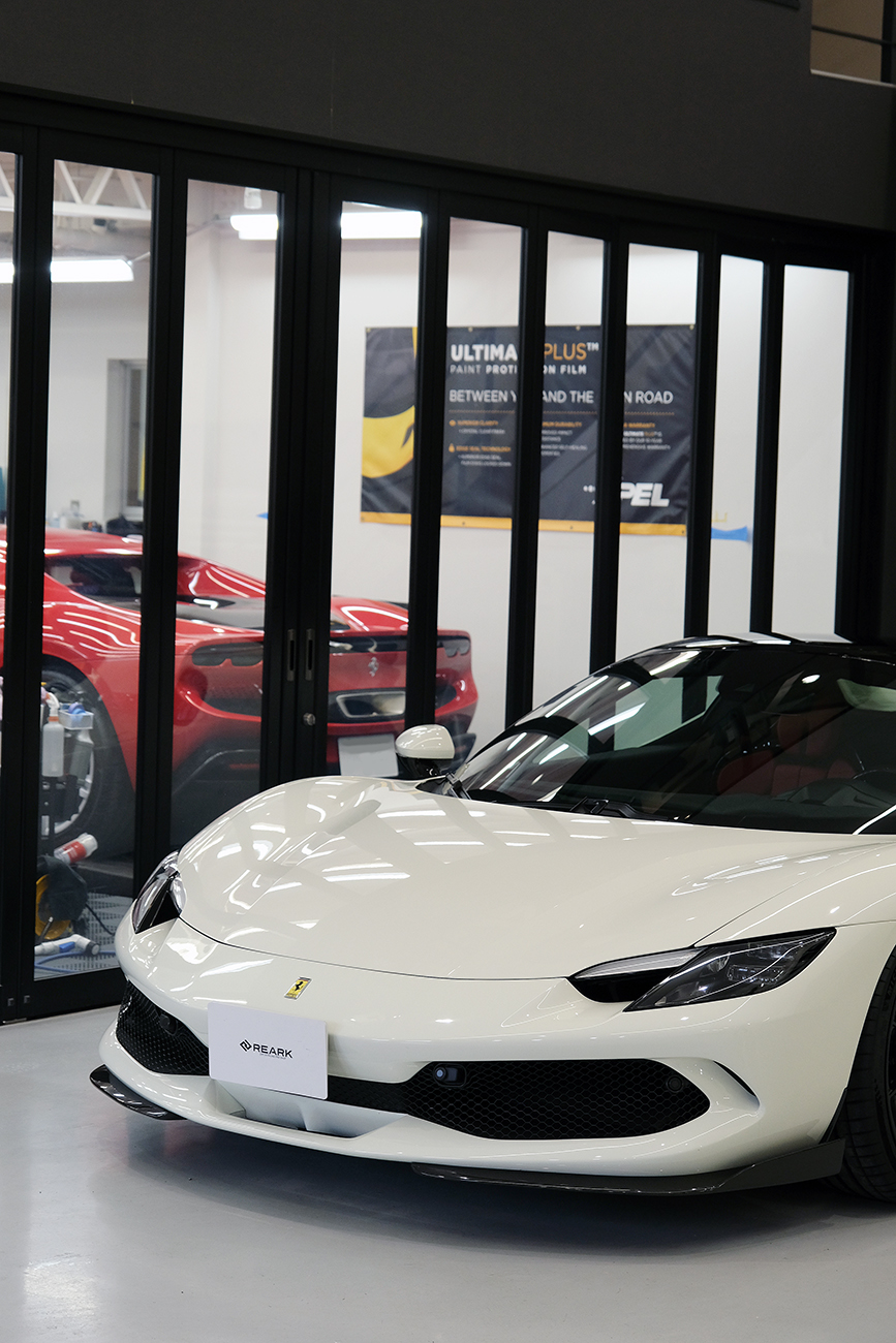 296GTS カラープロテクションフィルム リアーク カスタマイズ