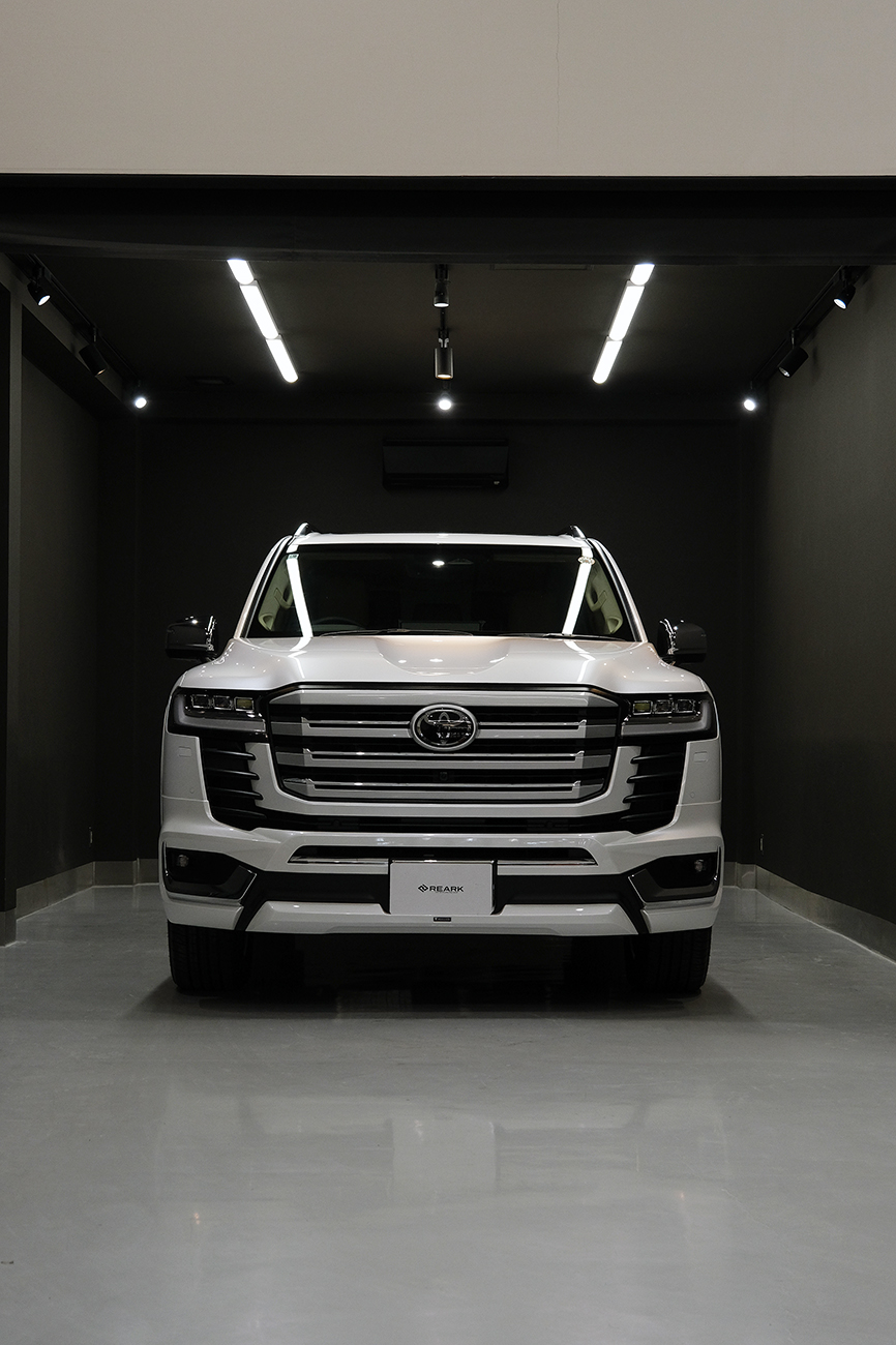 ランクル300 車コーティング リアーク施工