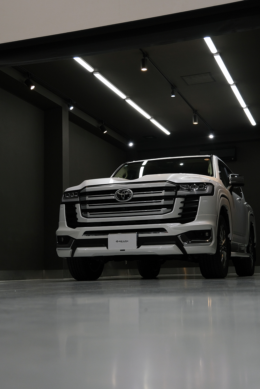 ランクル300 車コーティング リアーク施工