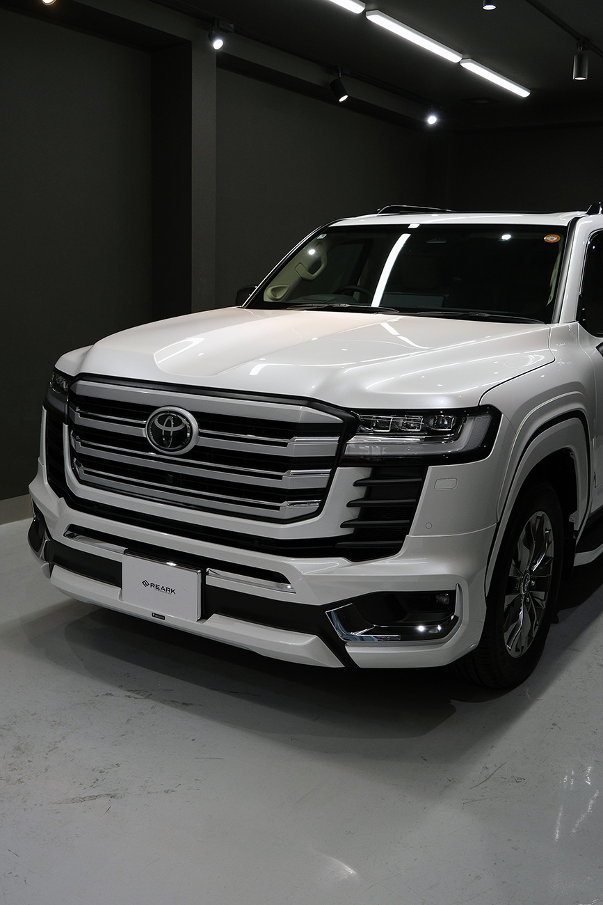 ランクル300 車コーティング リアーク施工