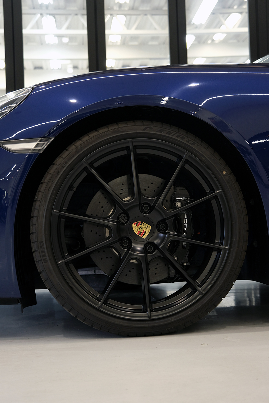 718ボクスター 艶消し マットプロテクションフィルム施工 リアーク