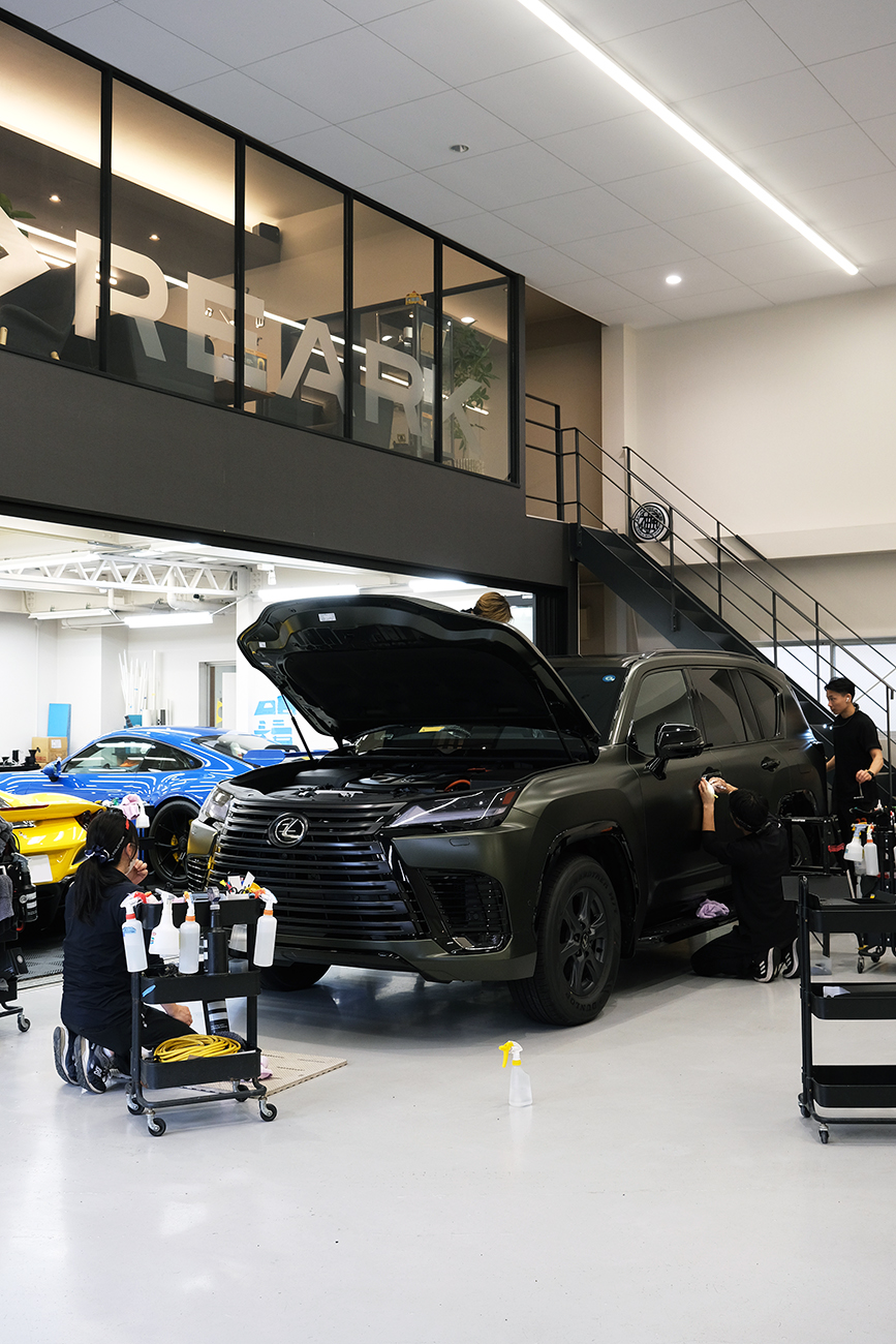 レクサスLX 艶消しプロテクションフィルム マット リアーク施工