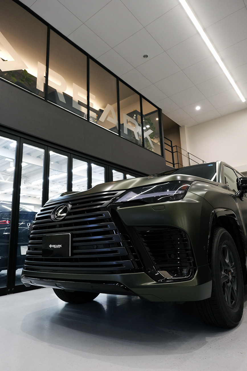 レクサスLX 艶消しプロテクションフィルム マット リアーク施工