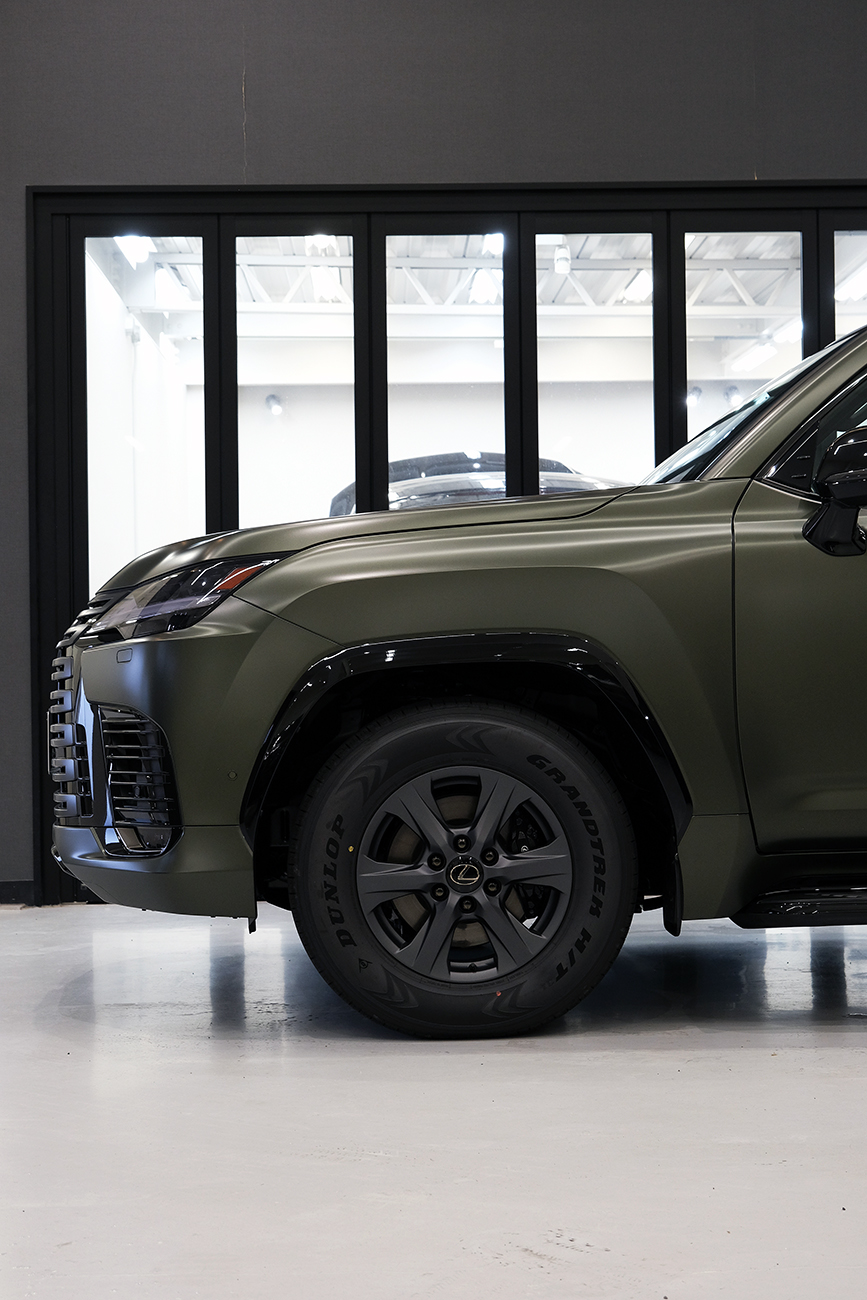 レクサスLX 艶消しプロテクションフィルム マット リアーク施工