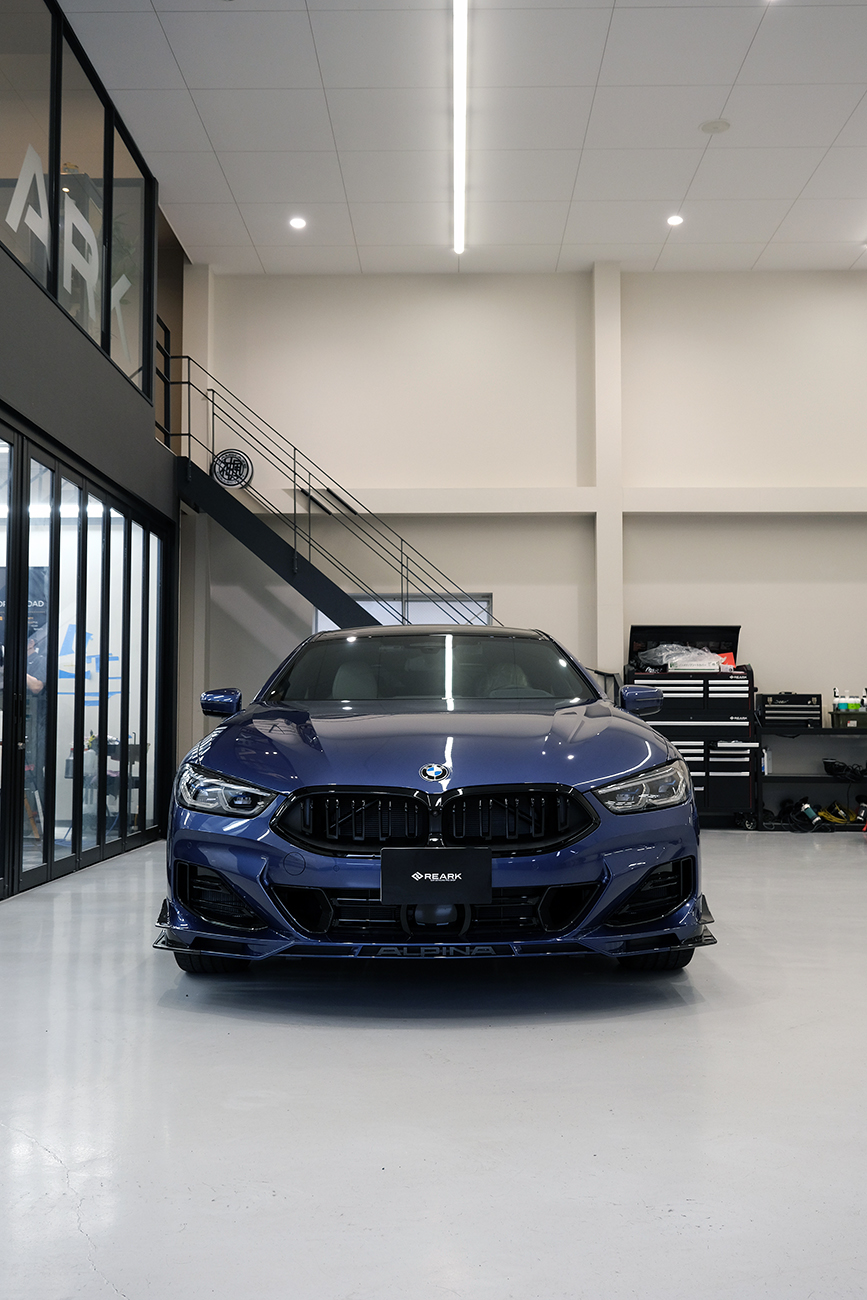 BMWアルピナB8 艶ありプロテクションフィルム リアーク