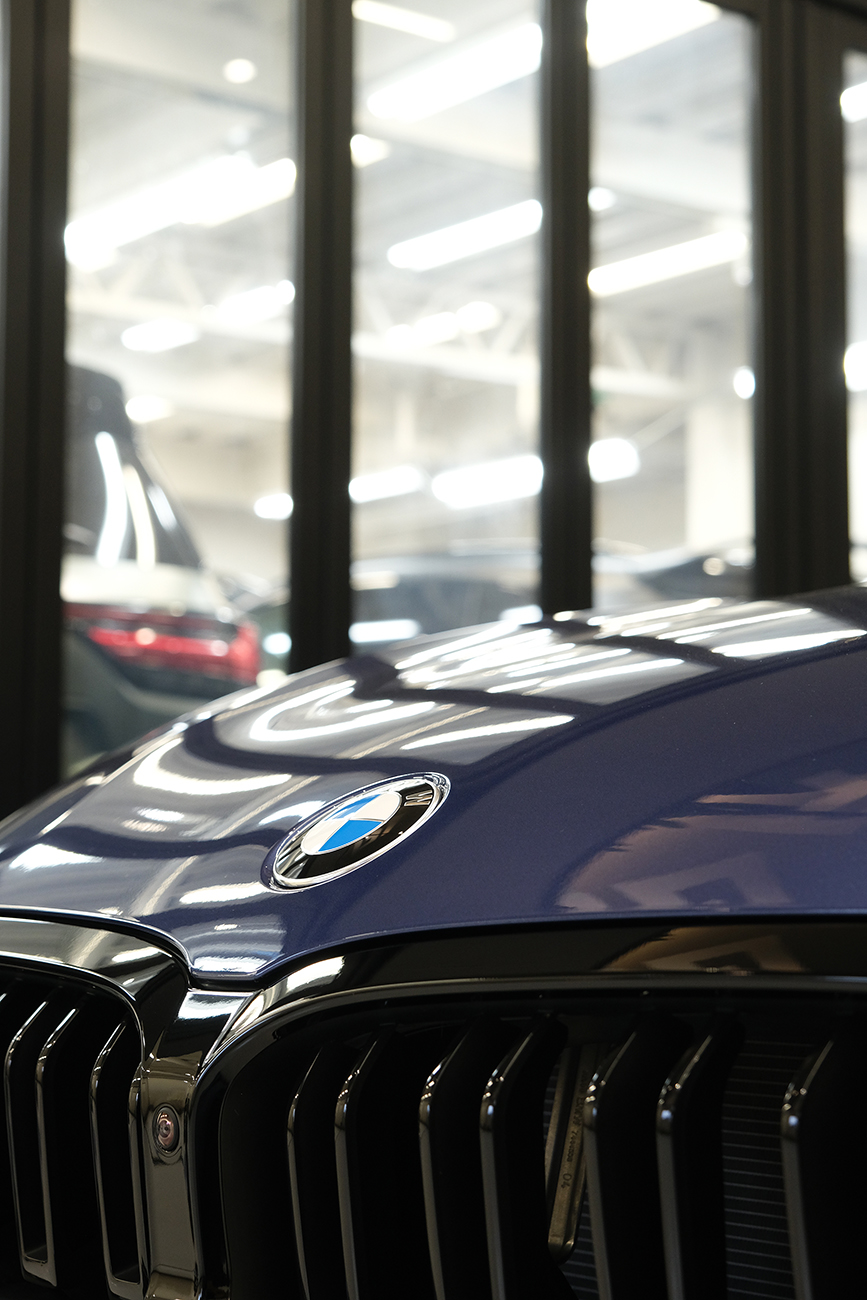 BMWアルピナB8 艶ありプロテクションフィルム リアーク