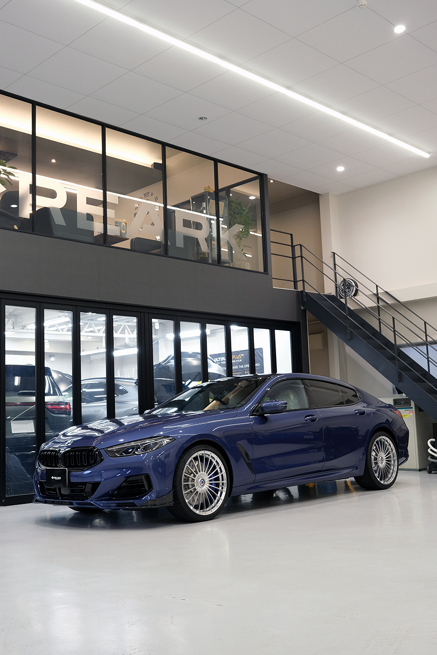 BMWアルピナB8 艶ありプロテクションフィルム リアーク