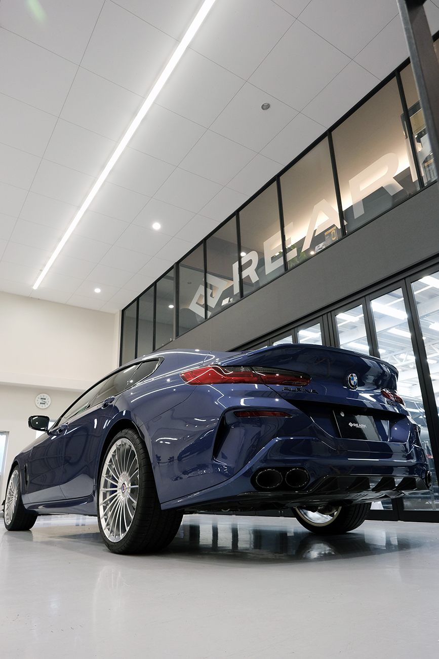 BMWアルピナB8 艶ありプロテクションフィルム リアーク