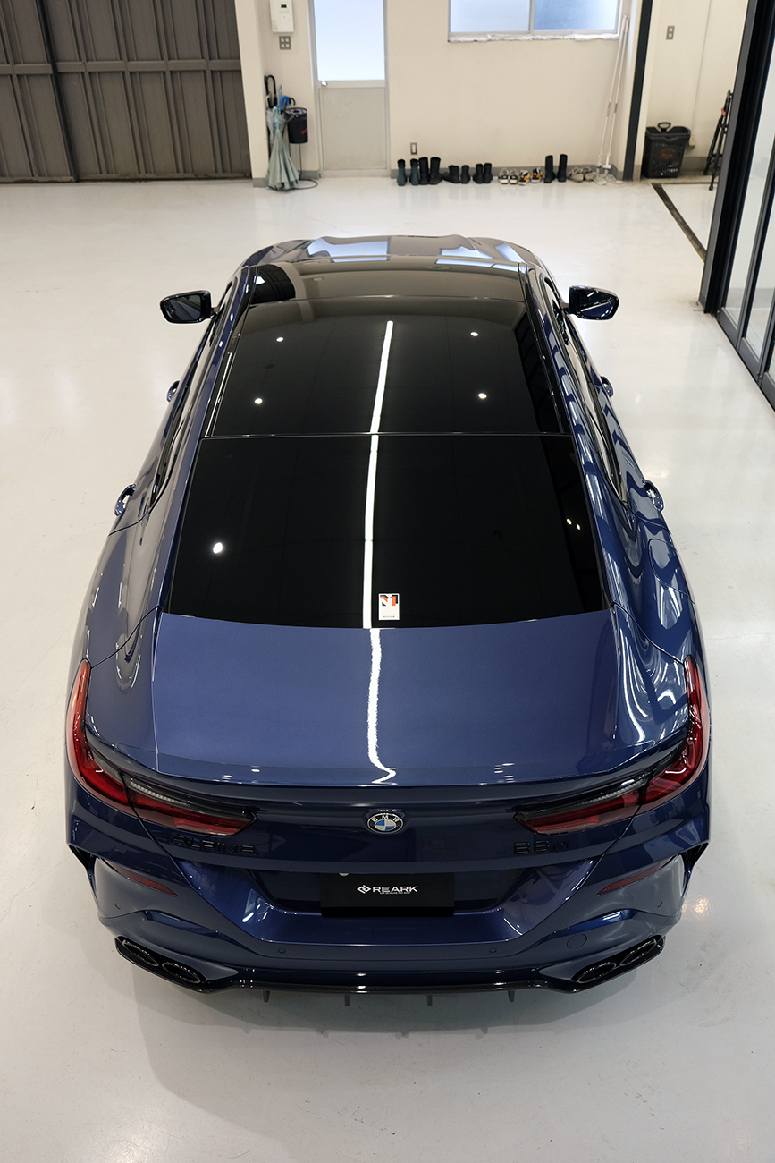 BMWアルピナB8 艶ありプロテクションフィルム リアーク
