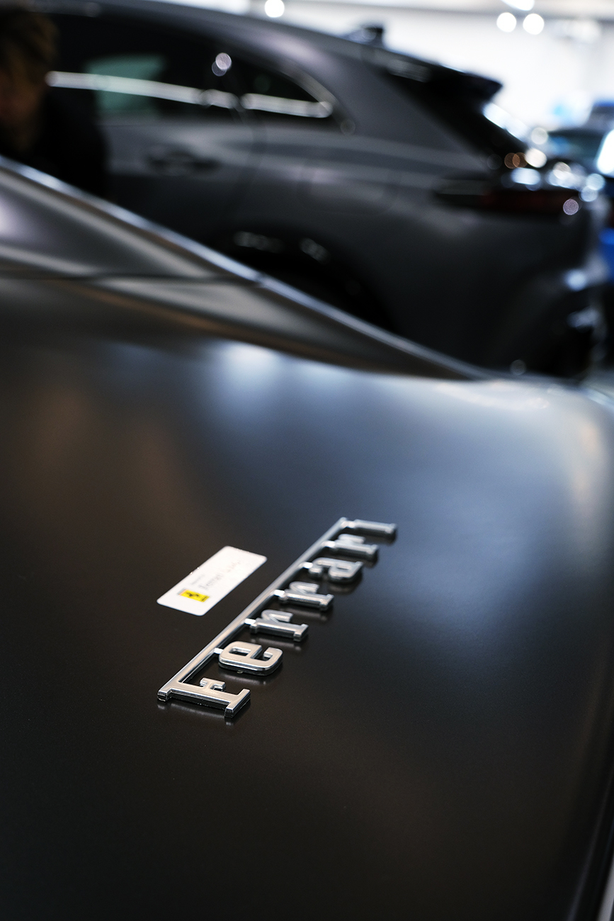 812GTS 艶消し・マットプロテクションフィルム リアーク施工