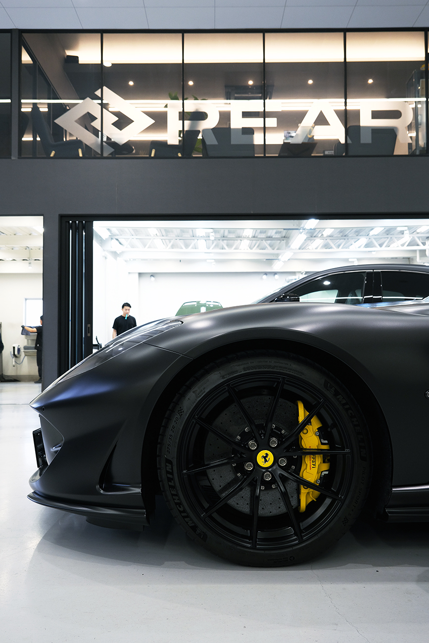 812GTS 艶消し・マットプロテクションフィルム リアーク施工