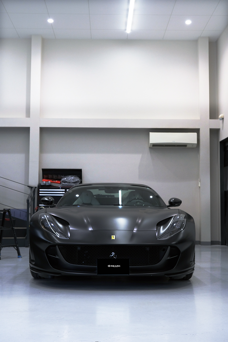 812GTS 艶消し・マットプロテクションフィルム リアーク施工