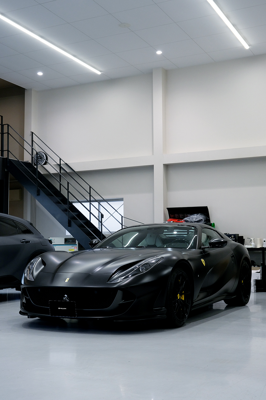 812GTS 艶消し・マットプロテクションフィルム リアーク施工