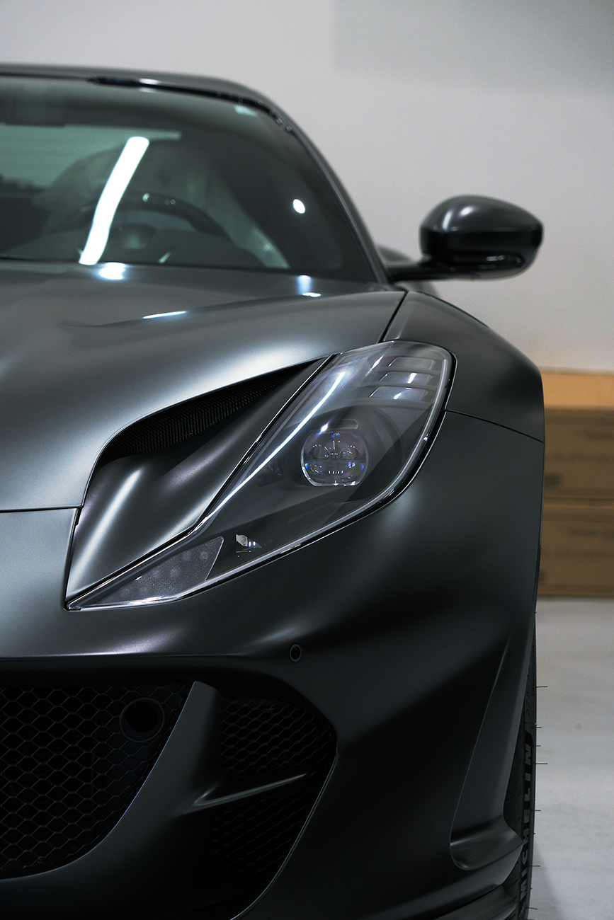 812GTS 艶消し・マットプロテクションフィルム リアーク施工