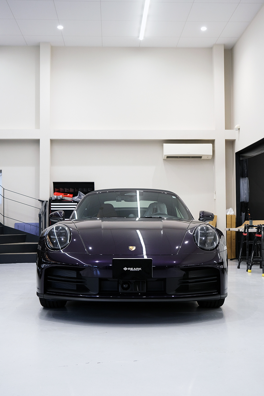 ポルシェ911カレラ 艶ありプロテクションフィルム リアーク