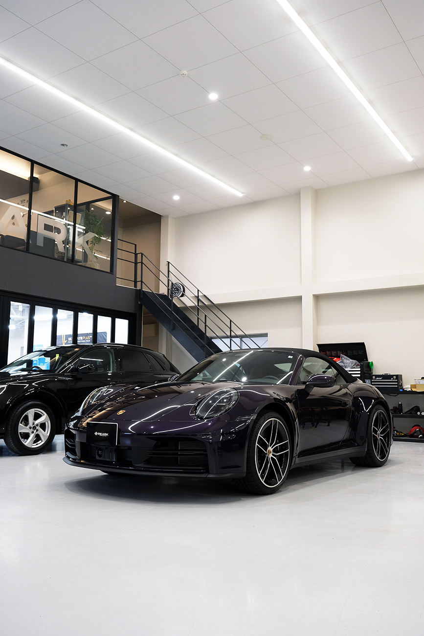 ポルシェ911カレラ 艶ありプロテクションフィルム リアーク
