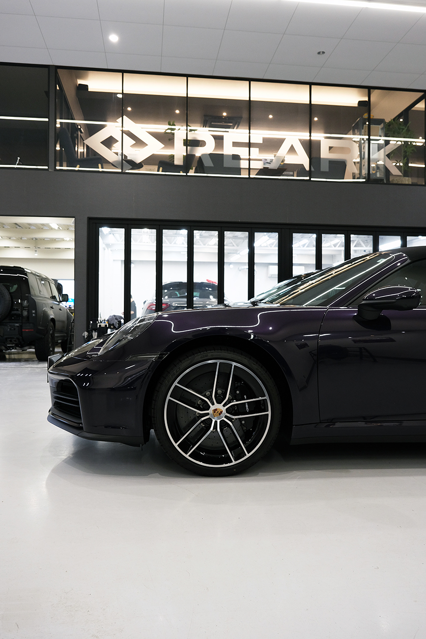 ポルシェ911カレラ 艶ありプロテクションフィルム リアーク