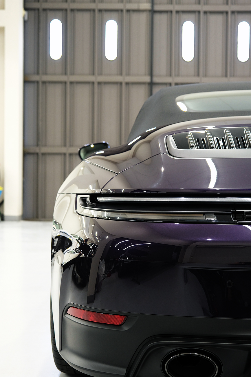 ポルシェ911カレラ 艶ありプロテクションフィルム リアーク