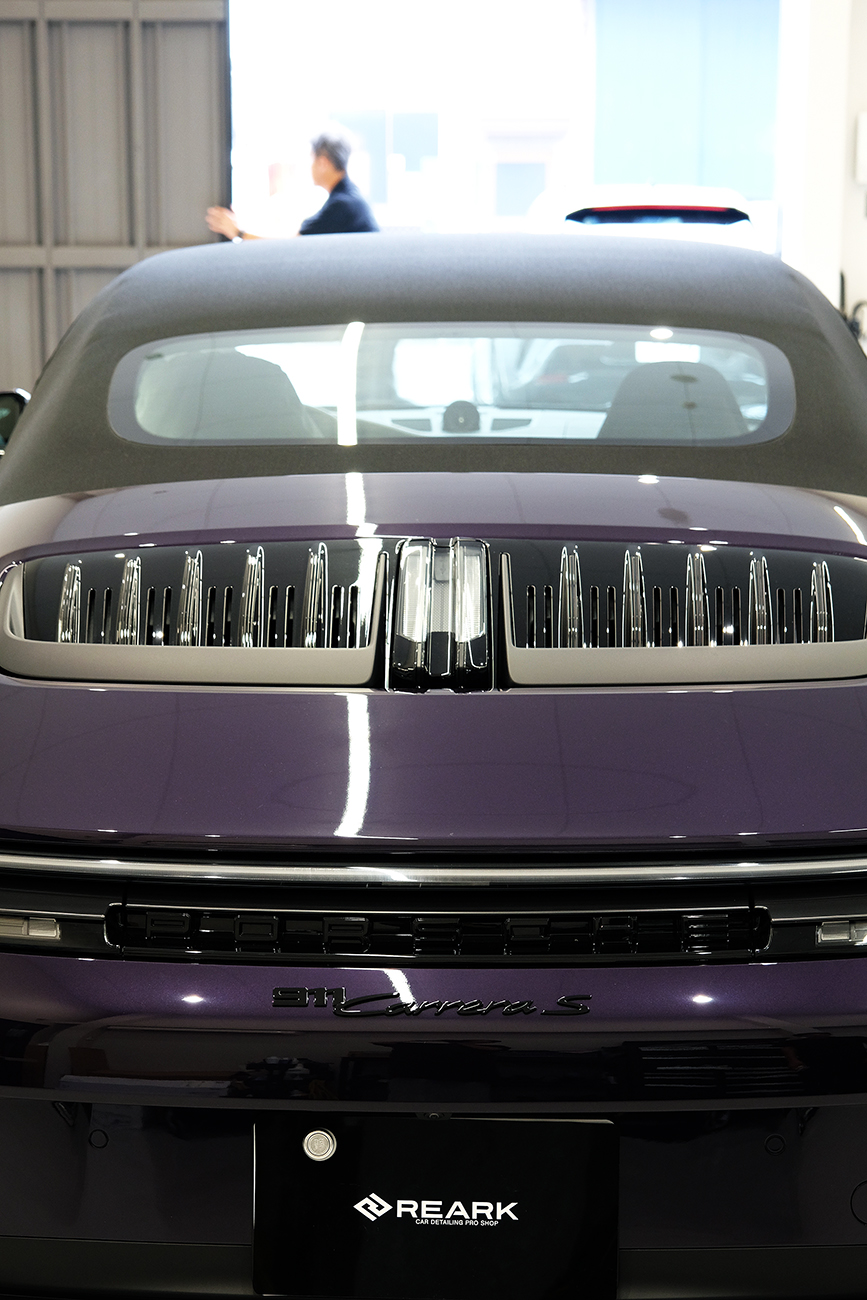 ポルシェ911カレラ 艶ありプロテクションフィルム リアーク