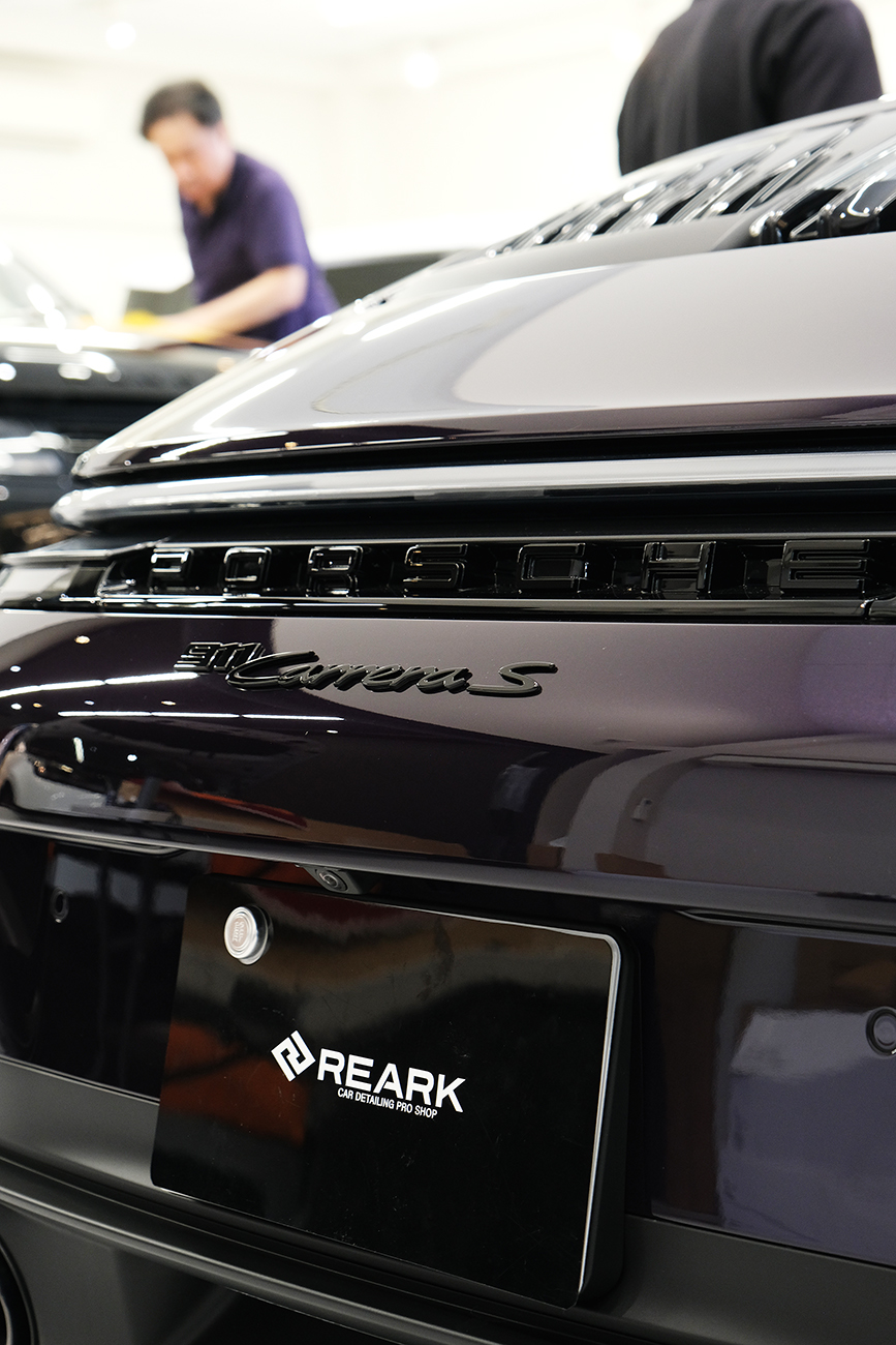 ポルシェ911カレラ 艶ありプロテクションフィルム リアーク