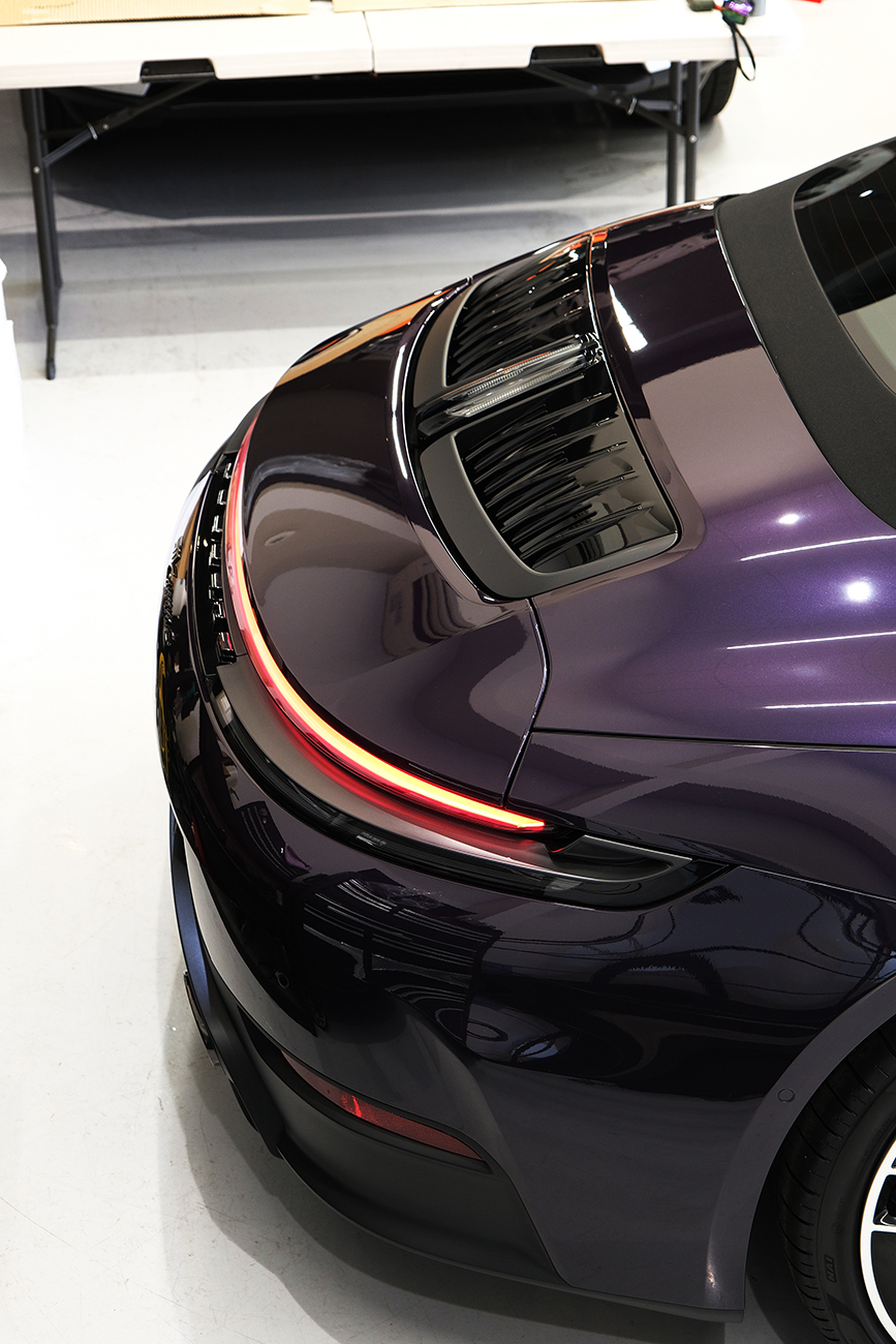 ポルシェ911カレラ 艶ありプロテクションフィルム リアーク