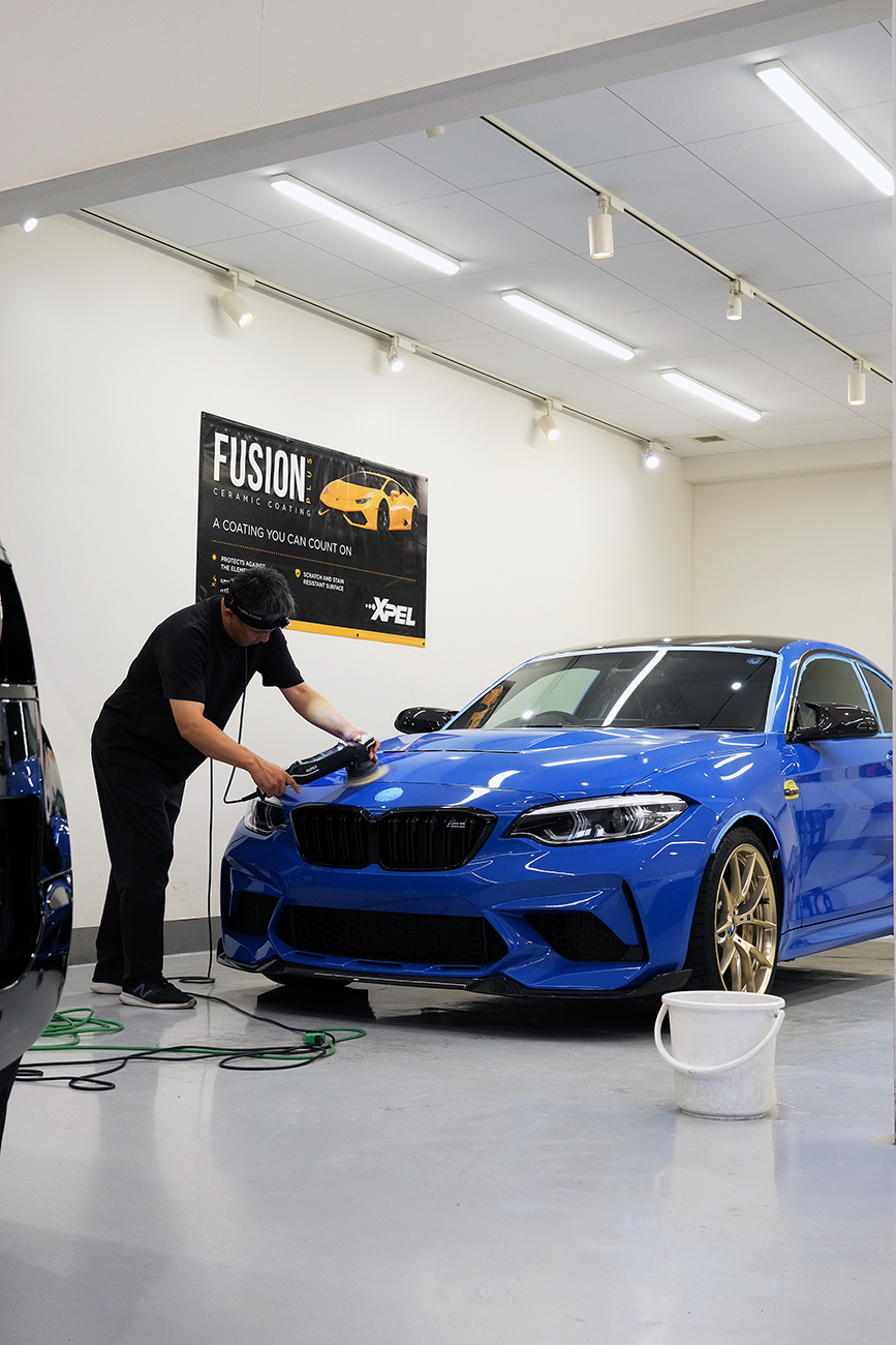 BMW M2 CS カーコーティング リアーク