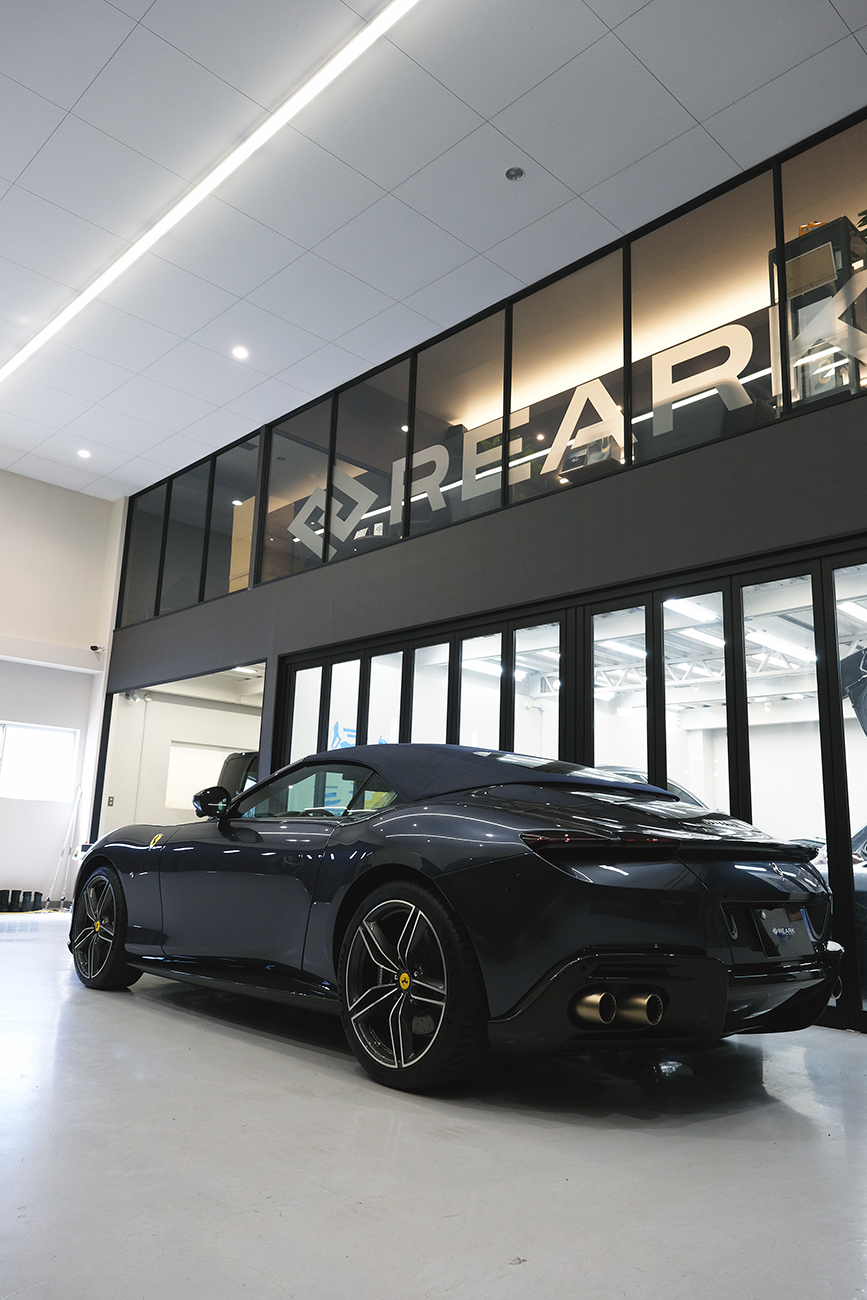 フェラーリローマ プロテクションフィルム施工 リアーク