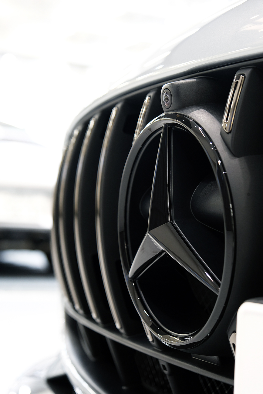 ベンツAMG GT プロテクションフィルム ブラックアウト リアーク