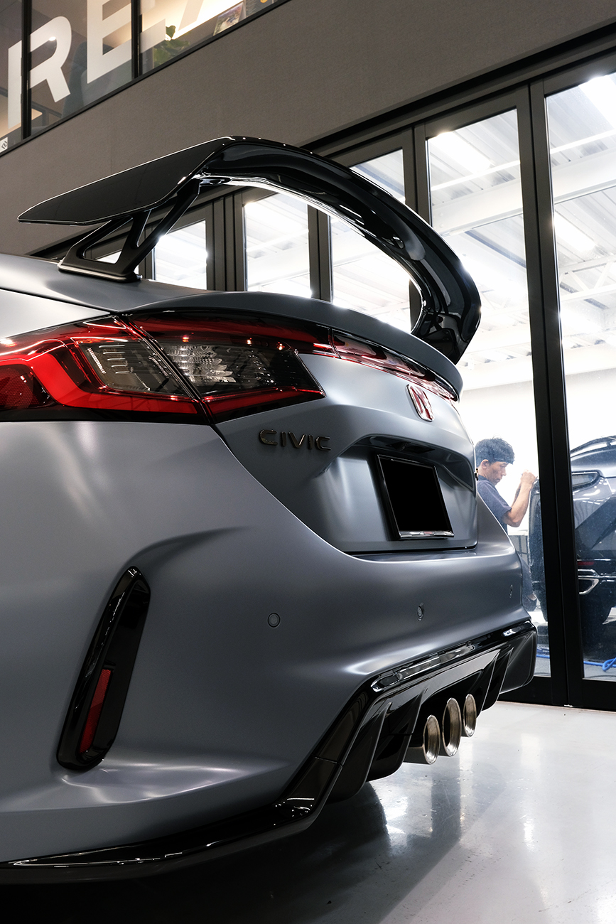 ホンダシビックタイプR 艶消し マット プロテクションフィルム リアーク