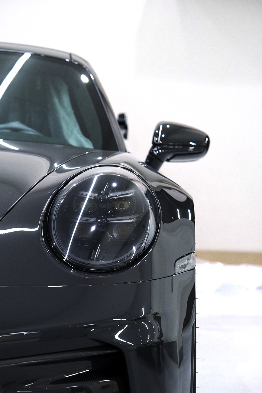 ポルシェ911GT3 プロテクションフィルム 保護フィルム デカール施工 リアーク