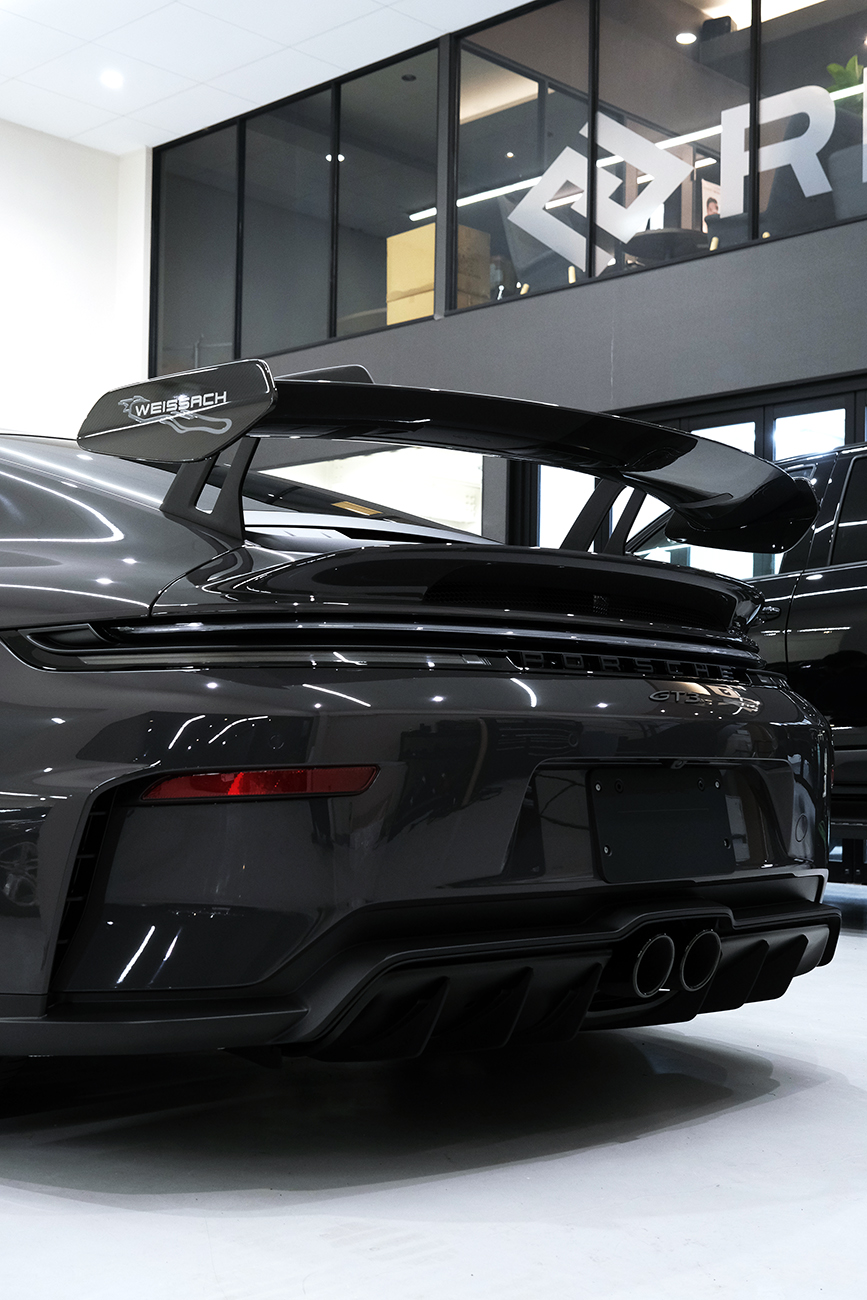 ポルシェ911GT3 プロテクションフィルム 保護フィルム デカール施工 リアーク