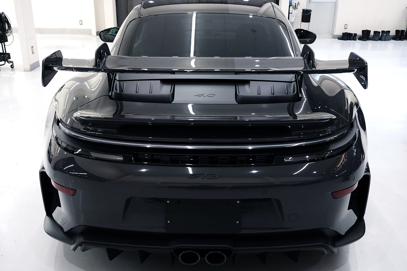 ポルシェ911GT3 プロテクションフィルム 保護フィルム デカール施工 リアーク