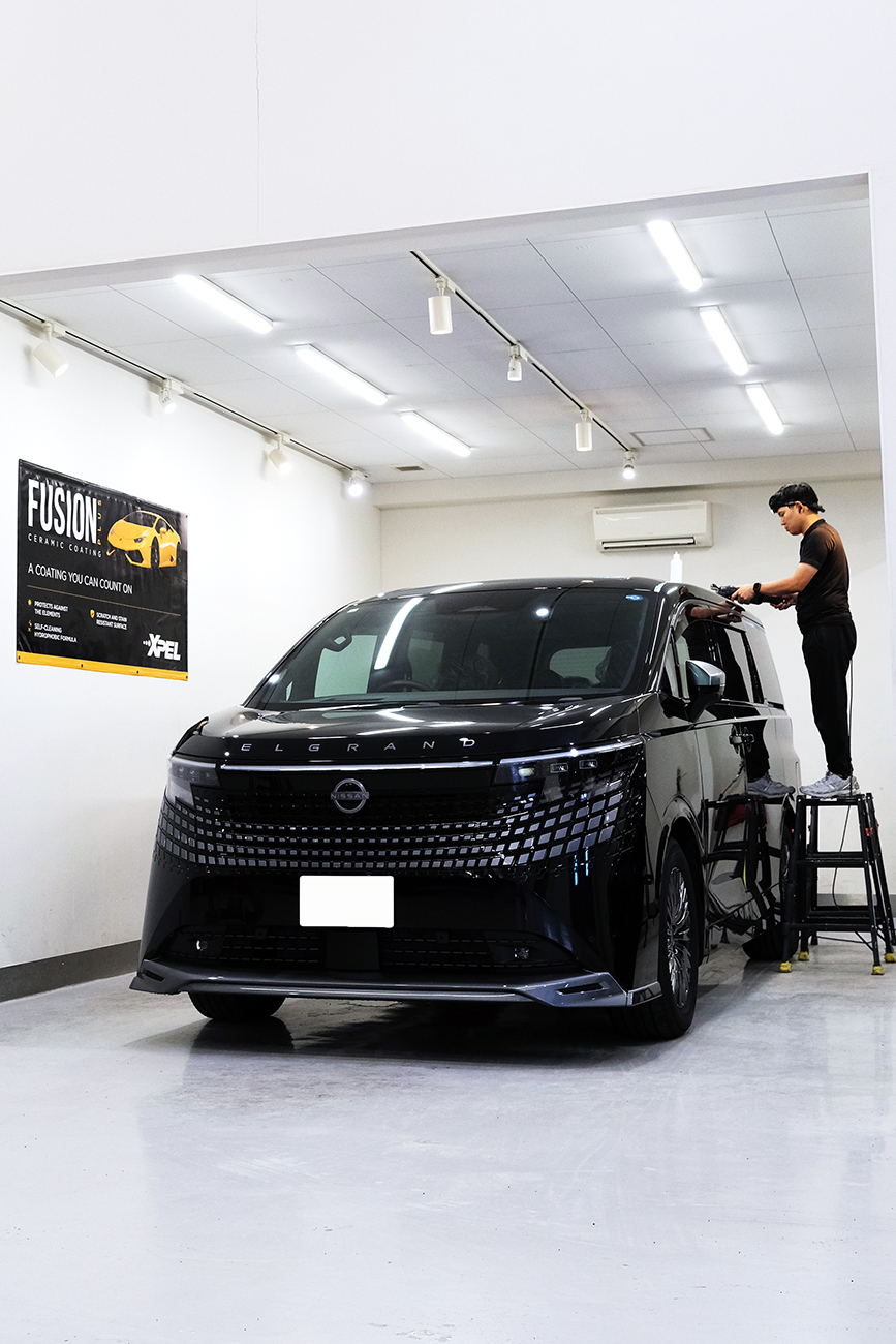 日産 エルグランド カーコーティング セラミックコーティング 愛知名古屋春日井 リアーク