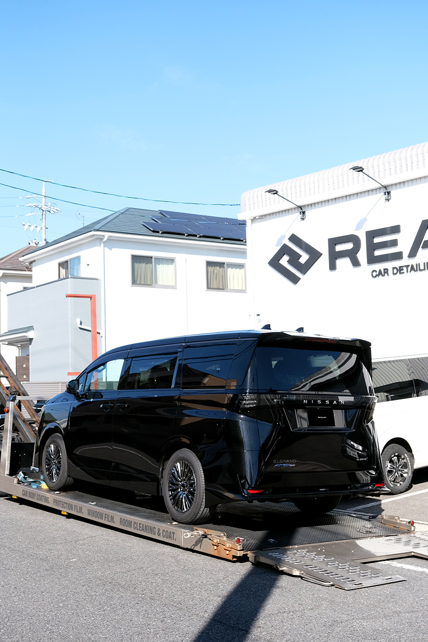 日産 エルグランド カーコーティング セラミックコーティング 愛知名古屋春日井 リアーク