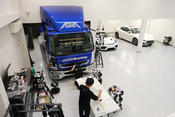 積載車プロテクションフィルム_リアーク施工実績ブログ