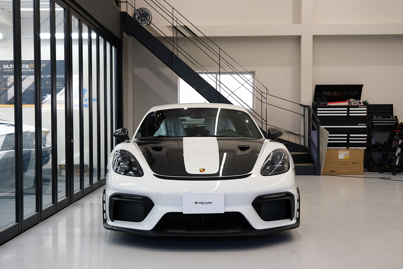 718 Cayman GT4RSプロテクションフィルム_REARK(リアーク)施工実績ブログ